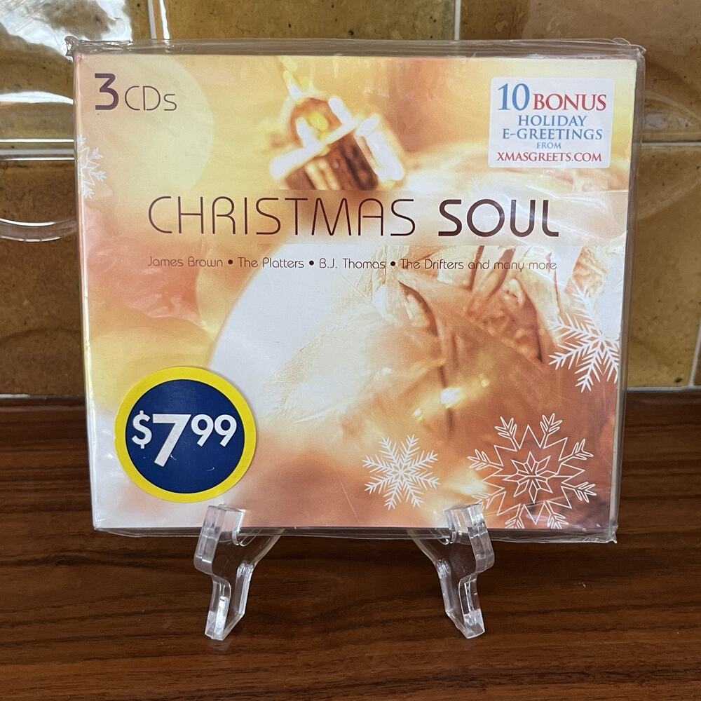 Christmas Soul James Brown The Platters B.J. Thomas 3xCD 2005 Madacy Sealed